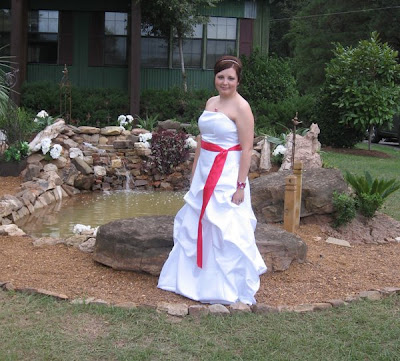Amber poses near Mineral Falls ...